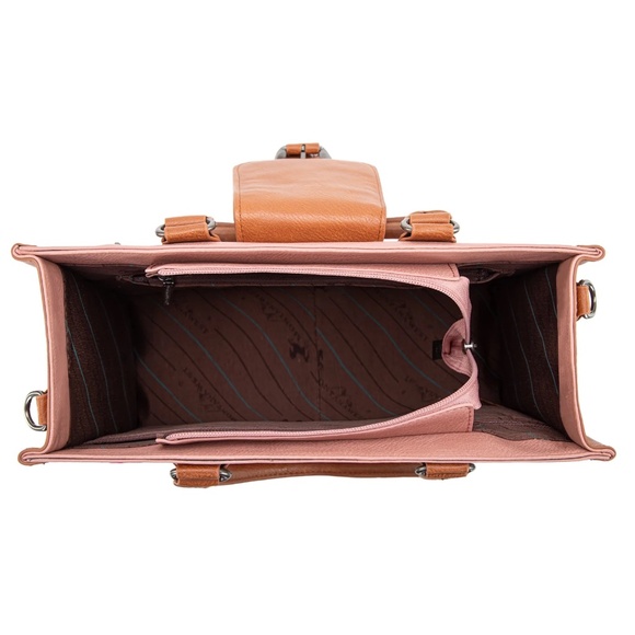 Montana West Buckle Collection Concealed Carry Tote With Wallet NWT Pink - Picture 4 of 5